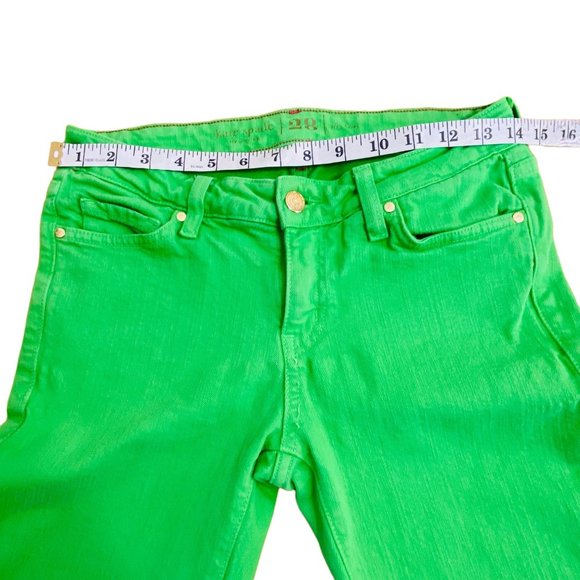 Kate Spade Bright Green Play Hooky Capri Pants Woman's 28 * - Picture 16 of 16